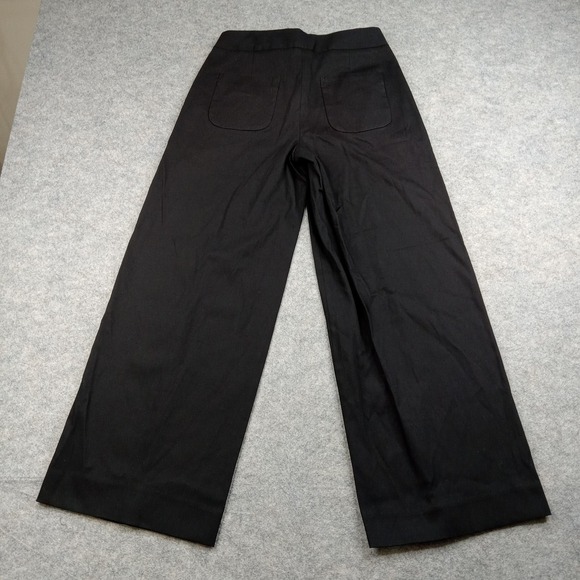 Everlane Pants Womens Size 2 Black Wide Leg High Rise Trouser Work Dressy Office - Picture 9 of 10